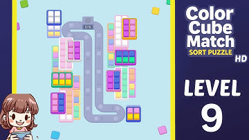 Color Cube Match Level 9 Solution Walkthrough