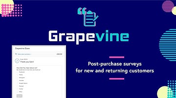 Grapevine Post-purchase surveys on Shopify