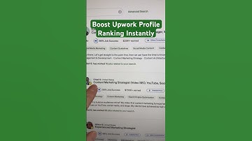 Instantly Boost Upwork Profile Ranking   #upwork