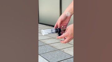 Syringe tap hack to control any hose #shorts