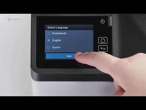 Lexmark—Configuring the printer using the initial wizard -