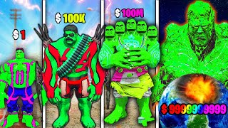 Upgrading Weak Hulk To STRONG Hulk in GTA 5!