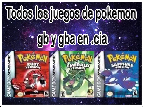 Todos los Juegos de GB y GBA de Pokemon en .Cia | Descargar 1 Link - YouTube