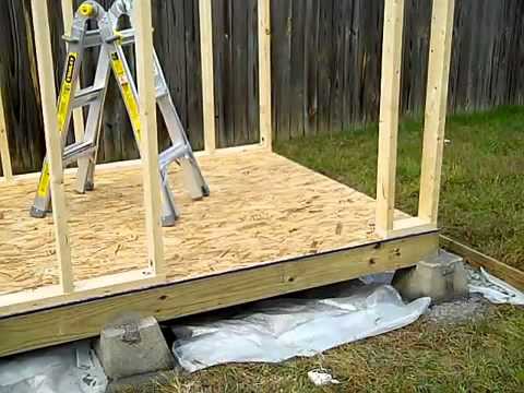 How to Build a Shed - Part 1, Shed Foundation - YouTube