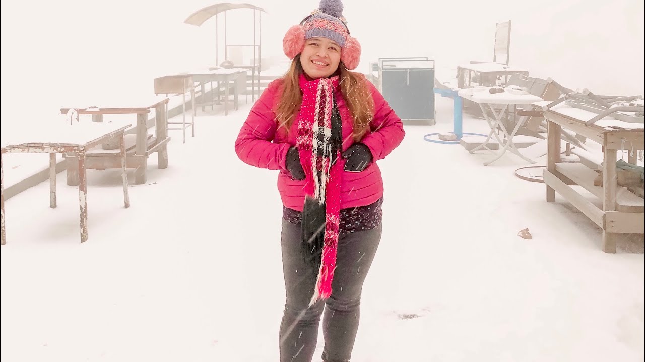 My first snow experience 