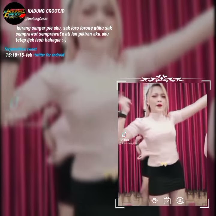 story wa kekinian 30 detik 'cerito loro' goyang tiktok
