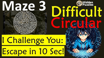Difficult Circular mazes Maze 3