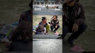 Residents near Delhi’s Yamuna ghat share how the river’s anti-foaming spray is affecting their lives @BrutIndia