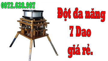 Máy đột 7 dao ĐA NĂNG // tích hợp Ke Nhảy Ke Vĩnh cửu. CHI PHÍ ĐẦU TƯ THẮP.