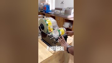 Manual sticker labelling machine for round bottle labelling #labellingmachine