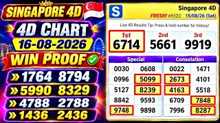 16-08-2026 Singapore Pools 4d chart Singapore Pools 4D Prediction SGP 4D CHART NEW FORMULA