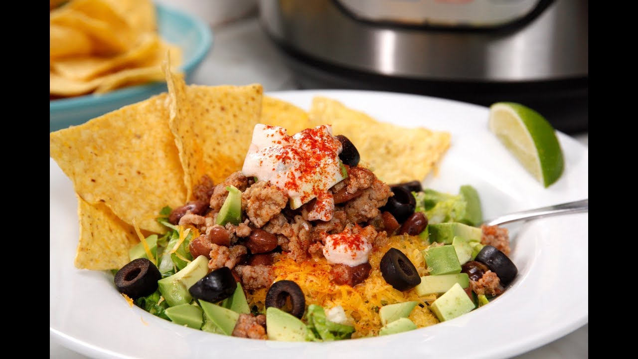 Instant Pot Turkey Taco Salad - YouTube