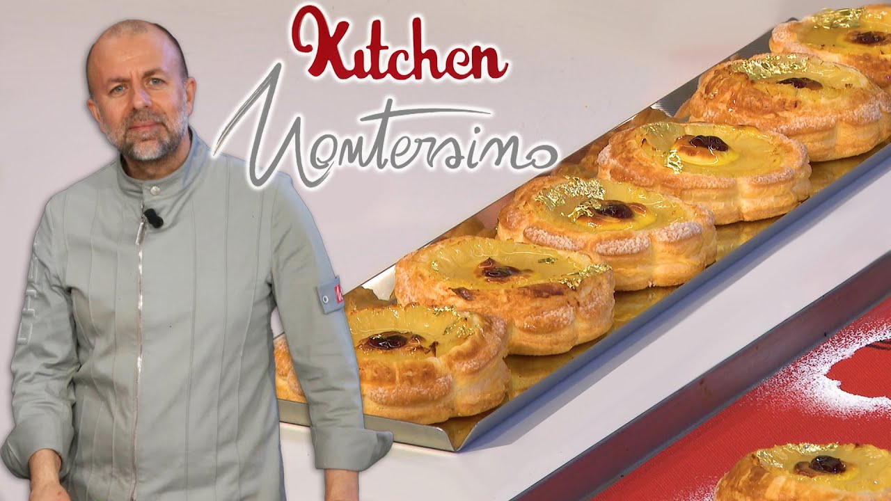 Sfogliatina all'ananas, crema e amarene - Kitchen Montersino