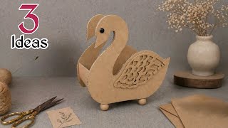 3 CREATIVE and Useful Craft Ideas using Cardboard 💗✨♻️