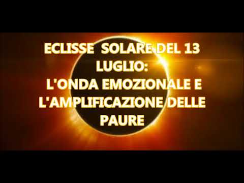 Video: 13 luglio 2018: eclissi solare