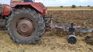 Imt 540 Deluxe Alpler Pimli 3 Lü 9 Numara Pulluk İle Tarla Sürümü