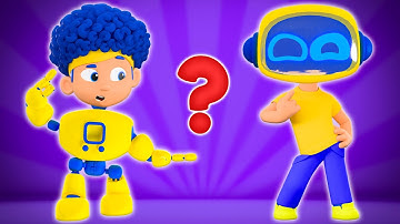 DB Heroes vs Robots! Who’s the Real One? | D Billions Kids Songs
