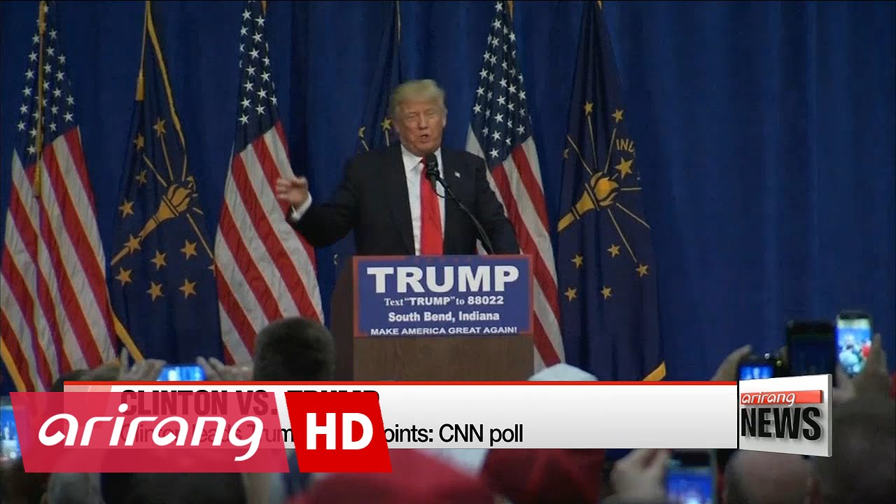 Clinton leads Trump by 13 points: CNN poll - YouTube