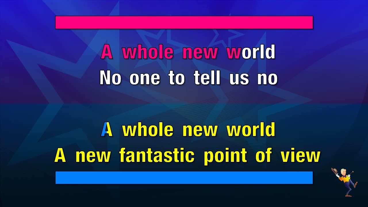 A Whole New World - Aladdin (Peabo Bryson & Regina Belle) (KARAOKE)