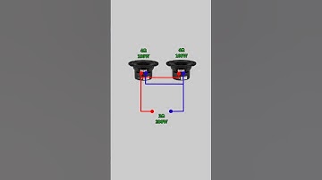 Speaker series and parallel connection #electronics #shorts