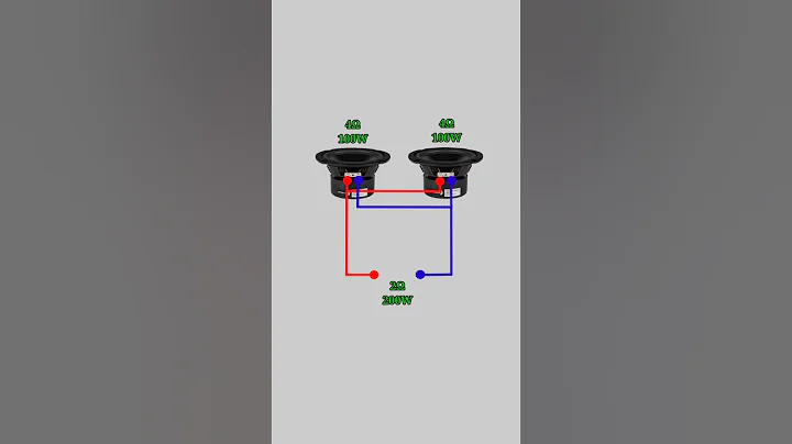 Speaker series and parallel connection #electronics #shorts
