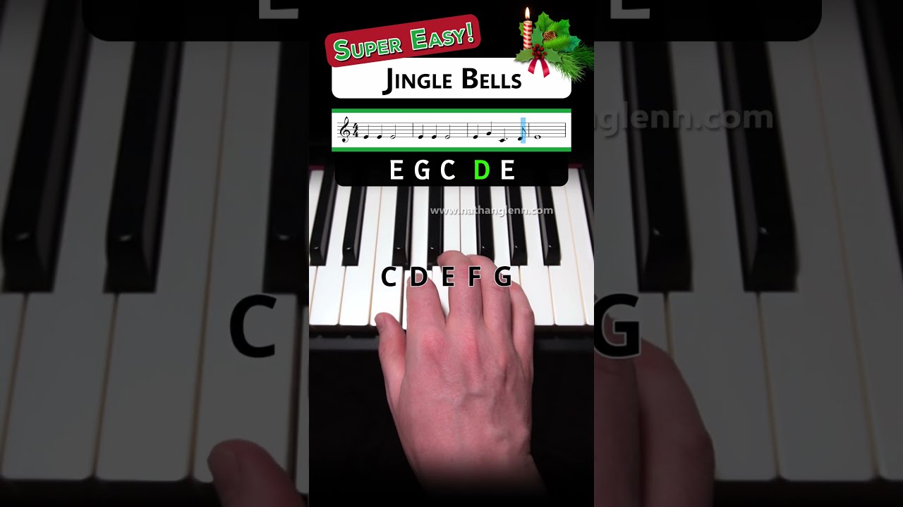 Jingle Bells EASY Piano Tutorial 