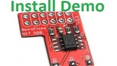 Retrofixes Nintendo 64 RGB Mod Installation