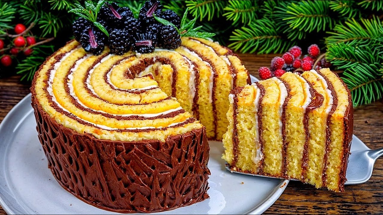 🎄🎂 Волшебный рождественский торт. Торт на Новый год для всей семьи! Простой и вкусный!