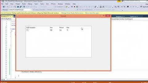 Programmation Evénémentielle en c# : ListView