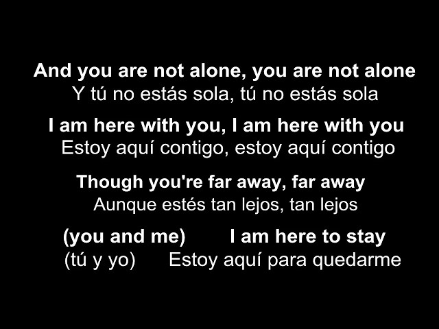 ♥ You Are Not Alone ♥ Tú No Estás Sola~Michael Jackson-subtitulada inglés/español class=