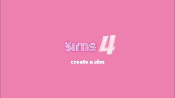 Create a sim with me // Sims 4 // part 1