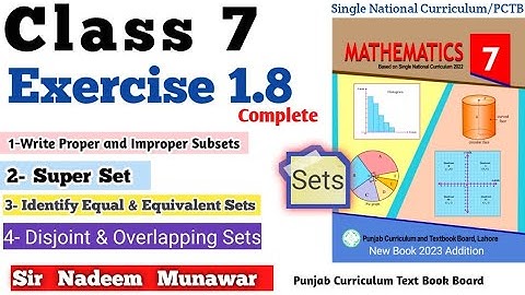Class 7 Exercise 1.8 Single National  Ex 1.8 7th  SNC PCTB Maths in Urdu Hindi Sir Nadeem Munawar