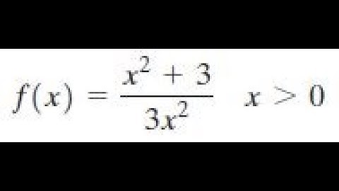 Find the inverse of f(x) = (x^2+3)/(3x^2) and check it