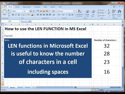 Microsoft excel training |How to Use Excel LEN Functions in Microsoft Excel