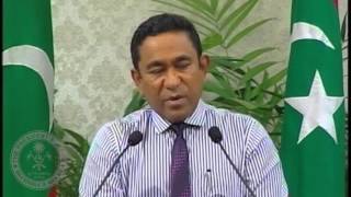 Address to the Nation by President Abdulla Yameen Abdul Gayoom