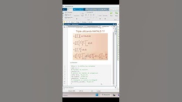 INTEGRAL DEFINIDA TRIPLE con MATLAB. #matlab  #integration #integral #maths #matlabproject