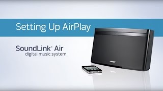 Bose SoundLink Air - Setting up AirPlay YouTube