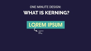 One Minute Design: What is Kerning?