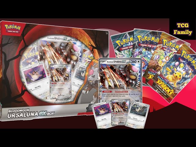 what booster packs are in bloodmoon ursaluna ex box Bleecker Trading New Bloodmoon Ursaluna EX Box