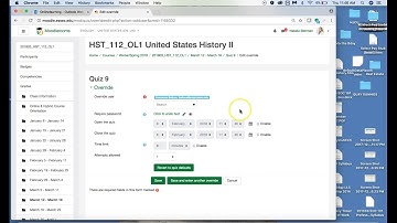 Extending Time On Quizzes and Tests For Specific Students
