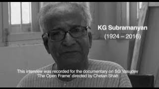 KG Subramanyan Interview