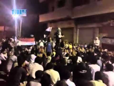 شام حمص بابا عمرو مظاهرة مسائية وعراضة حمصية