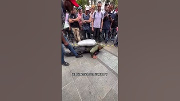 100KG Cement on My Back! How Many Push-Ups Can You Do? 💪🔥 #streetchallenge