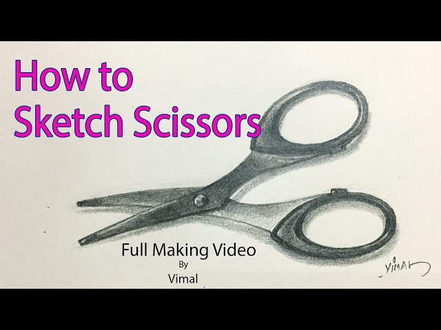 Scissors Drawing by Chris Riley - Fine Art America