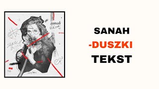 Video thumbnail of "Sanah - Duszki | TEKST"