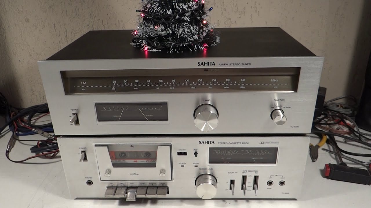 SISTEMA DE AUDIO SAHITA SAMSUNG DECK TD-3300 TUNER TU-3300 KOREA 1977