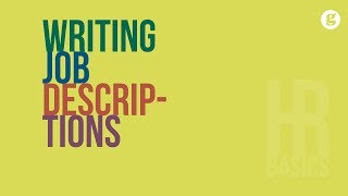 HR Basics: Writing Job Descriptions