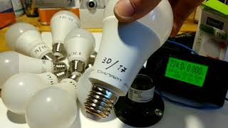 Тест светодиодных лампочек 220в на потребление энергии