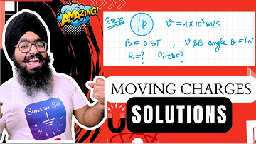 A beam of protons with a velocity 4×10^5 m/s enters in a region of uniform Magnetic field of 0.3T