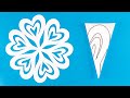 Heart Paper Snowflakes | How to make a snowflake out of paper | Christmas Decoration Ideas